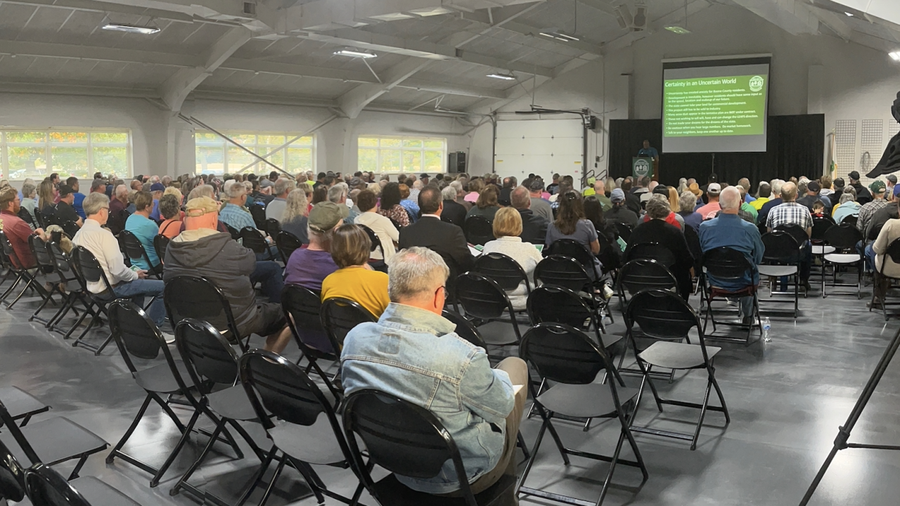 Vocal group of Boone County residents against proposed development project
